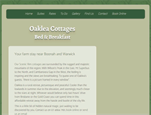 Tablet Screenshot of oakleacottages.com.au